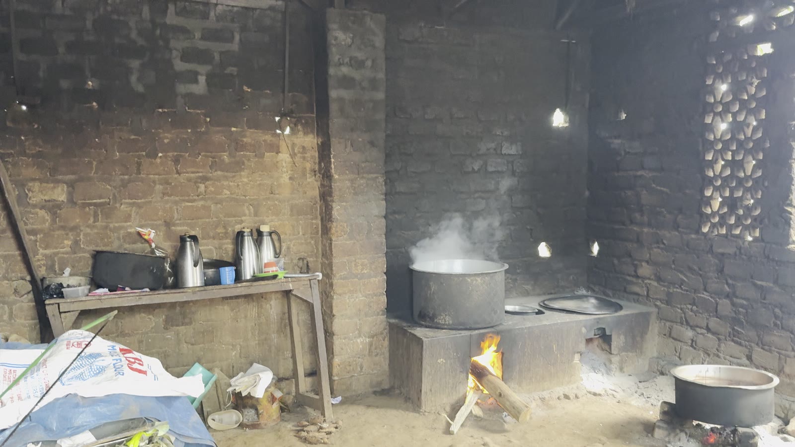 Our smoky school kitchen