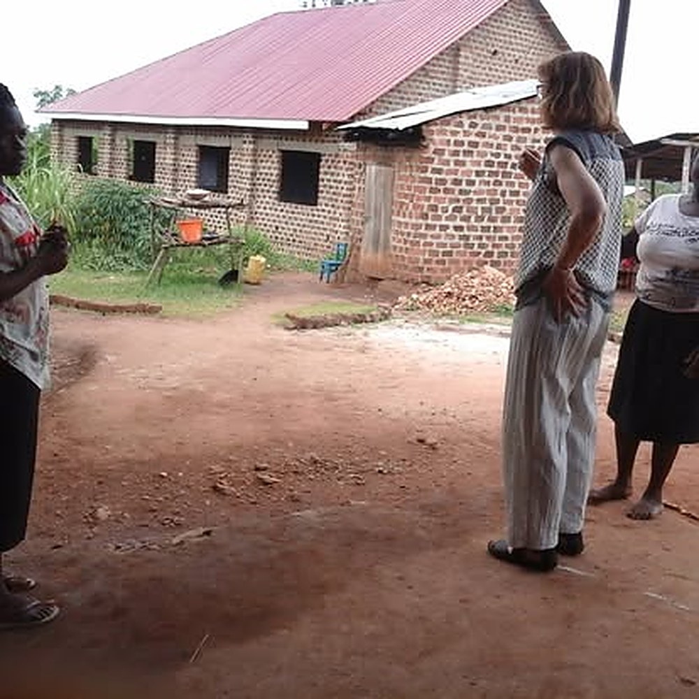 Visiting friends and partners at our compound