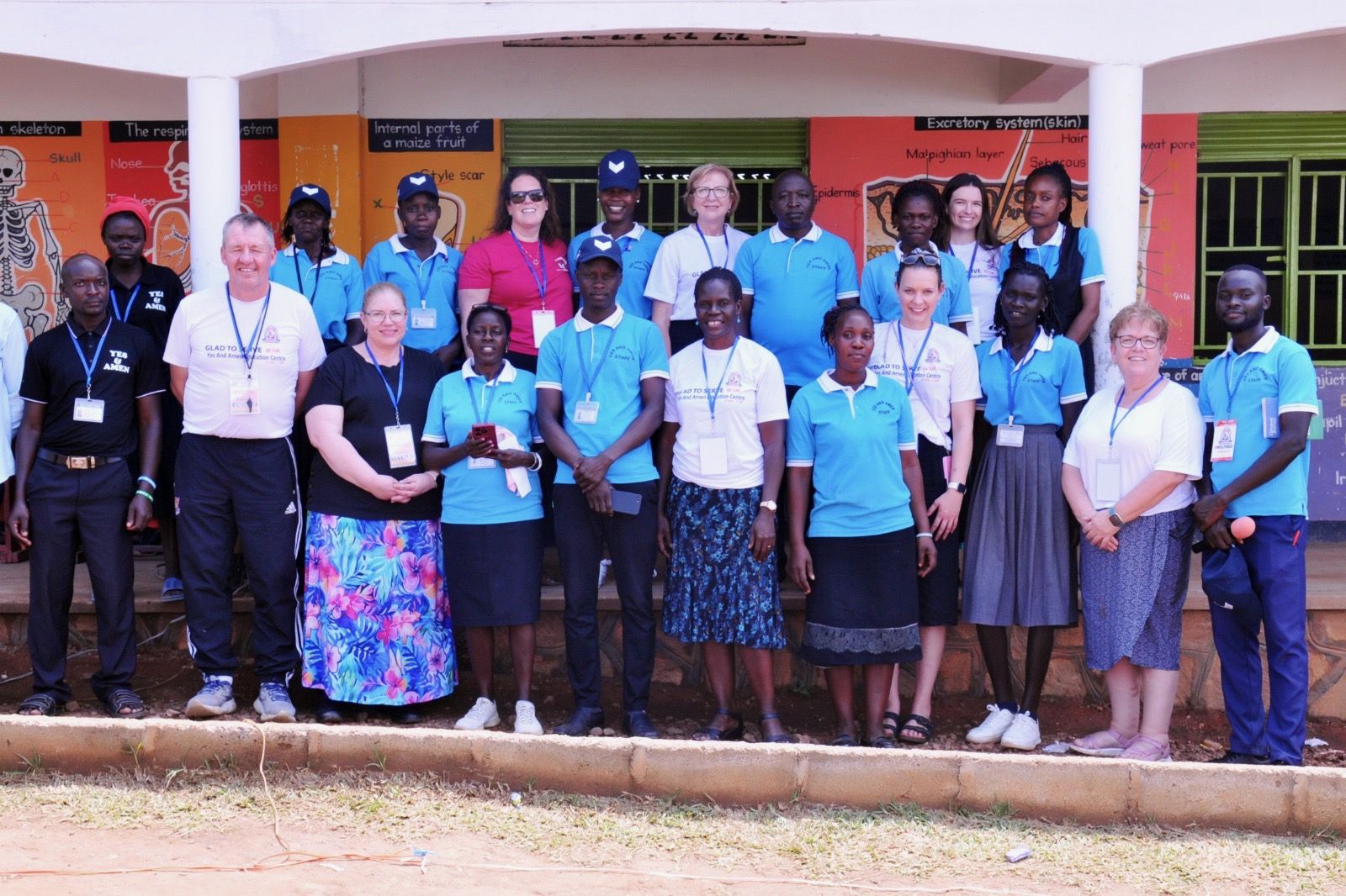 Our volunteer team with YAEC staff